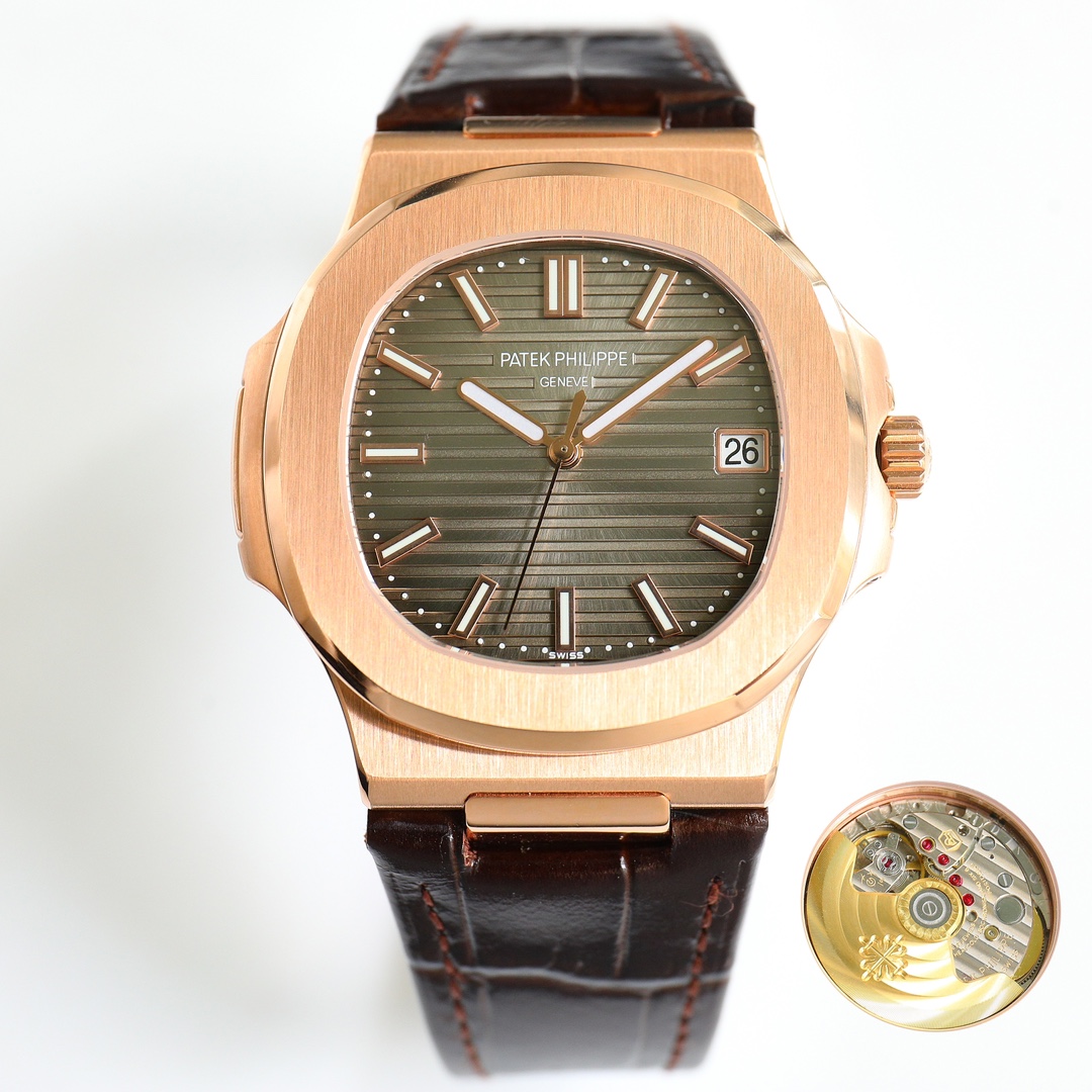 Patek Philippe Nautilus 5711R-001 Brown Leather Strap