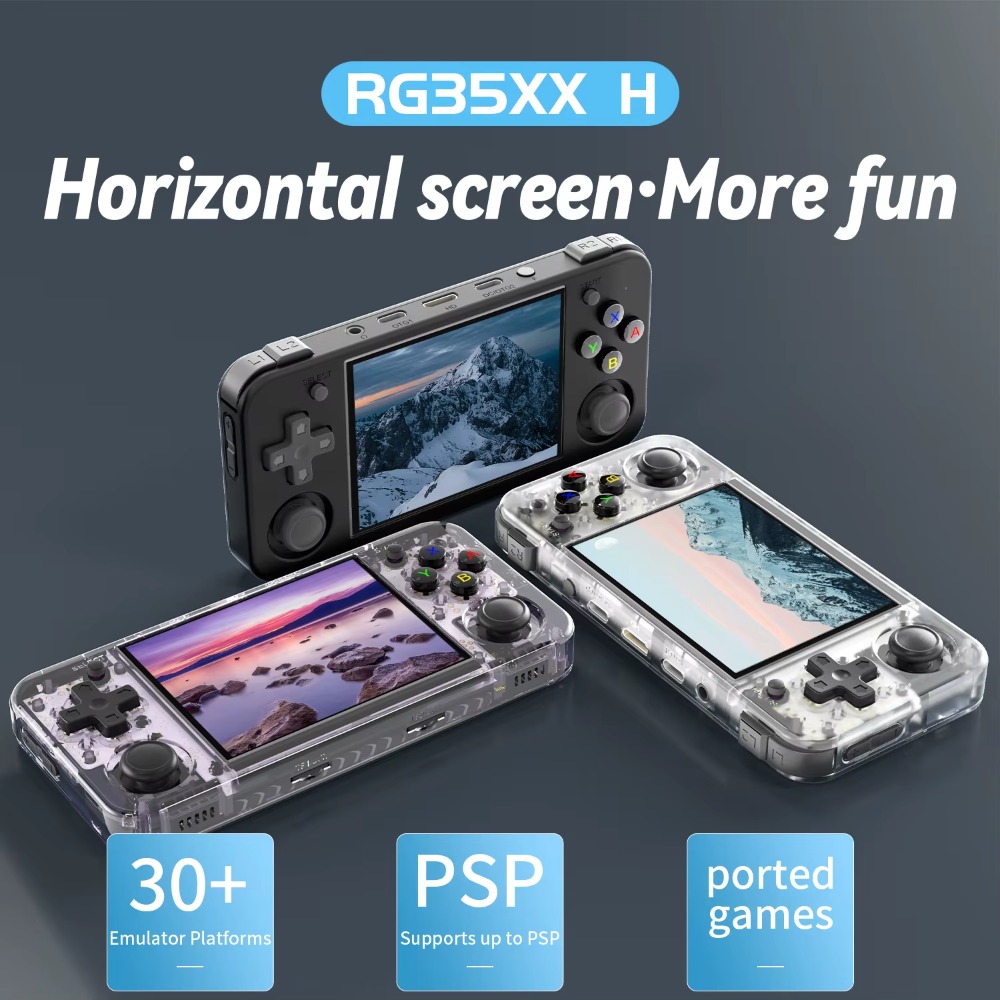 ANBERNIC RG35XXH Handheld Game Console 3.5'' IPS Screen HDMI Output Linux System - Retro Video Simulator Console