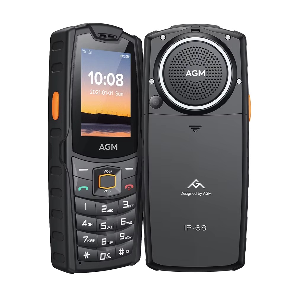 AGM M6 Rugged Phone - 103dB Speaker, 2.4" Screen Dual SIM, 2500mAh Battery BT5.1 FM Radio