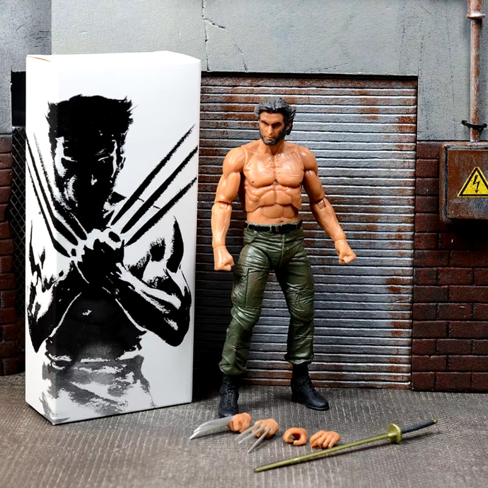 1/12 6" Wolverine Action Figure Toy Set - James Howlett Movable Statue Model Doll - Collectible Ornament Gift