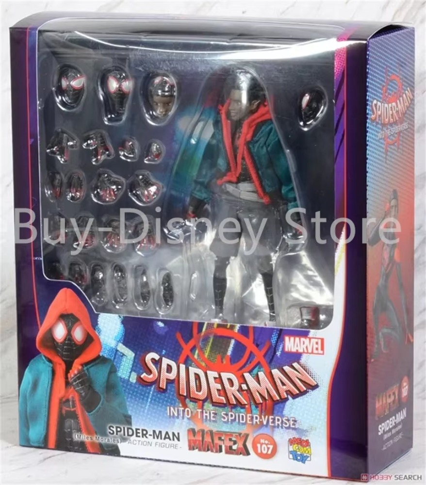 Mafex 107 Spider-Man Action Figure 1/12 Miles Morales Statue - Professional Gift