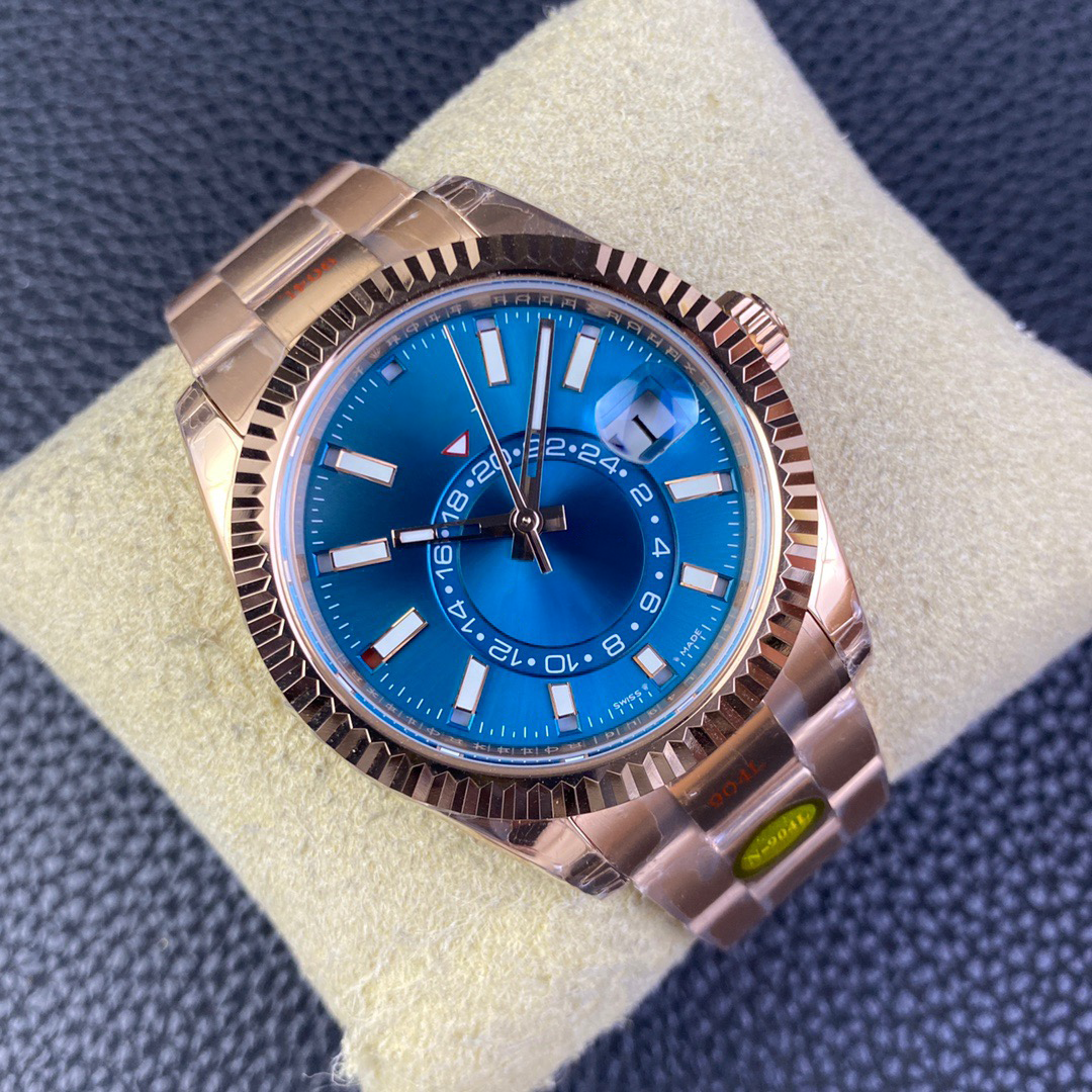 Rose Gold Sky-Dweller REF 336935 Blue Dial Watch