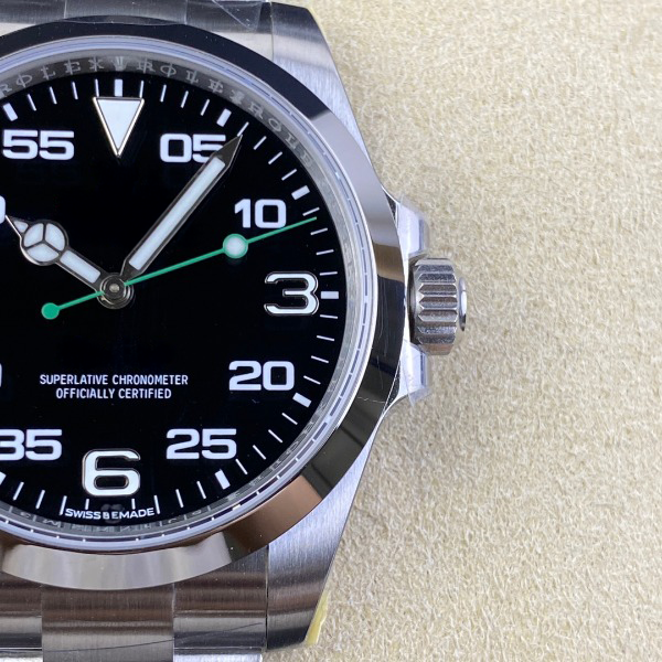 Air-King Oystersteel - Smooth Bezel