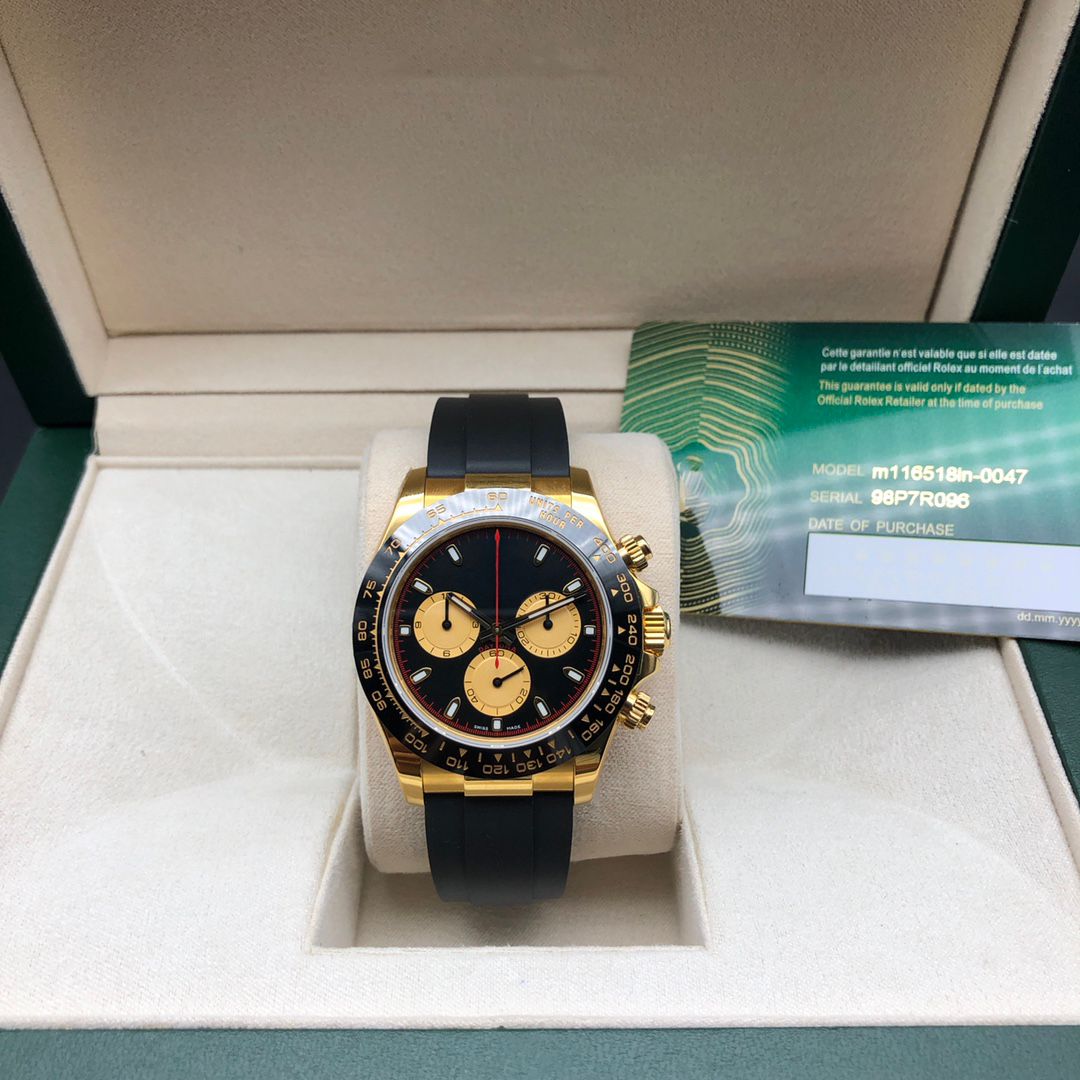 Clean Factory AAA Daytona Ref 116518 Yellow Gold Chronograph Wristwatch